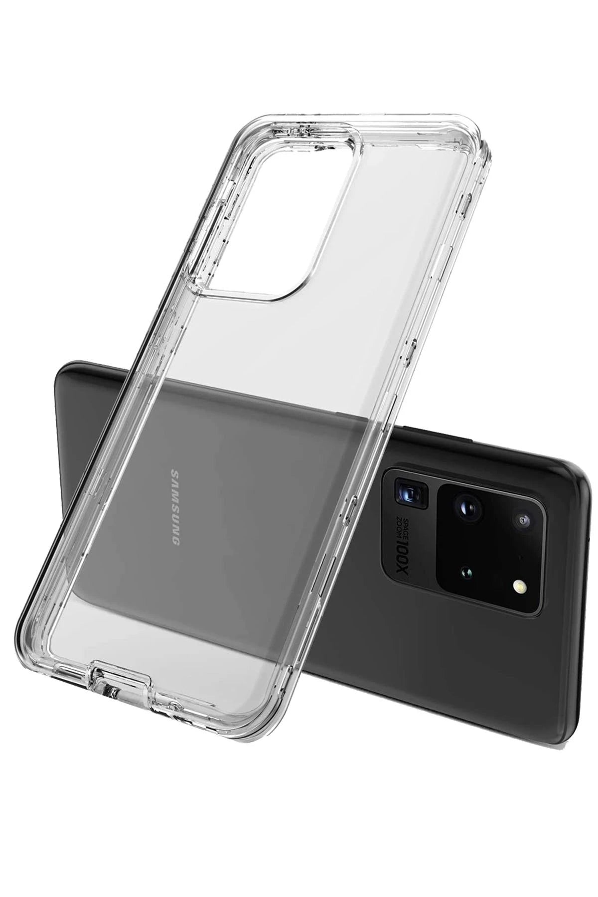 Newface Samsung Galaxy S20 Plus Kılıf Lüx Şeffaf Silikon