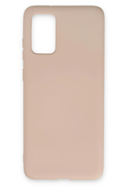 Newface Samsung Galaxy S20 Plus Kılıf Nano içi Kadife Silikon - Pudra