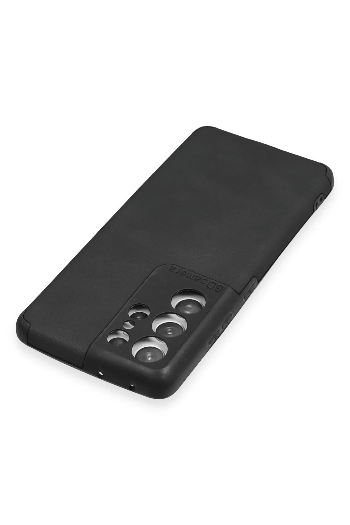 Newface Samsung Galaxy S21 Ultra Kılıf Loop Deri Silikon - Siyah