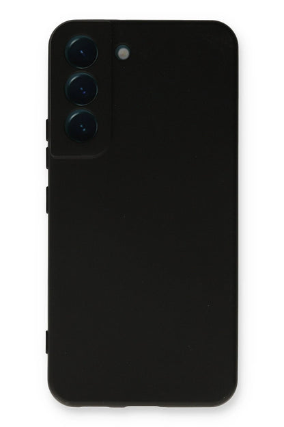 Newface Samsung Galaxy S22 Plus Kılıf Nano içi Kadife Silikon - Siyah