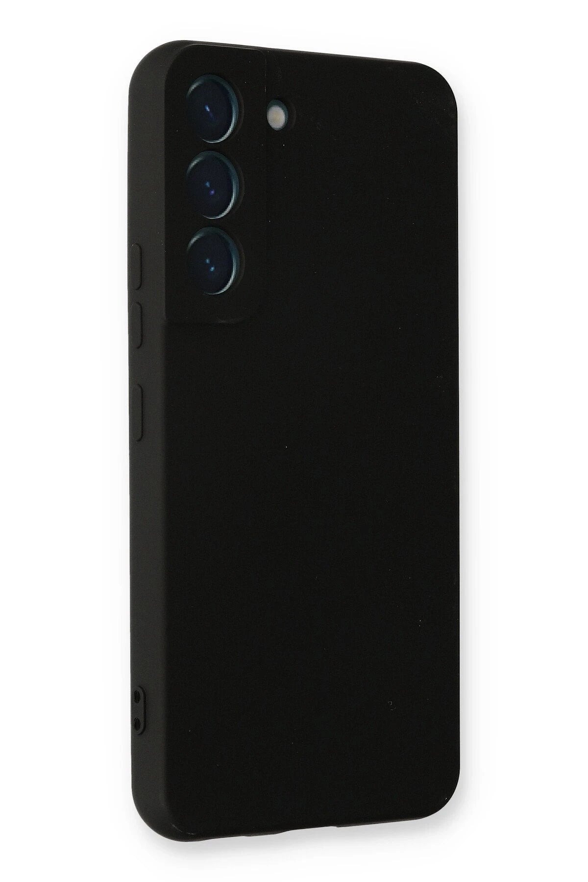 Newface Samsung Galaxy S22 Plus Kılıf Nano içi Kadife Silikon - Siyah