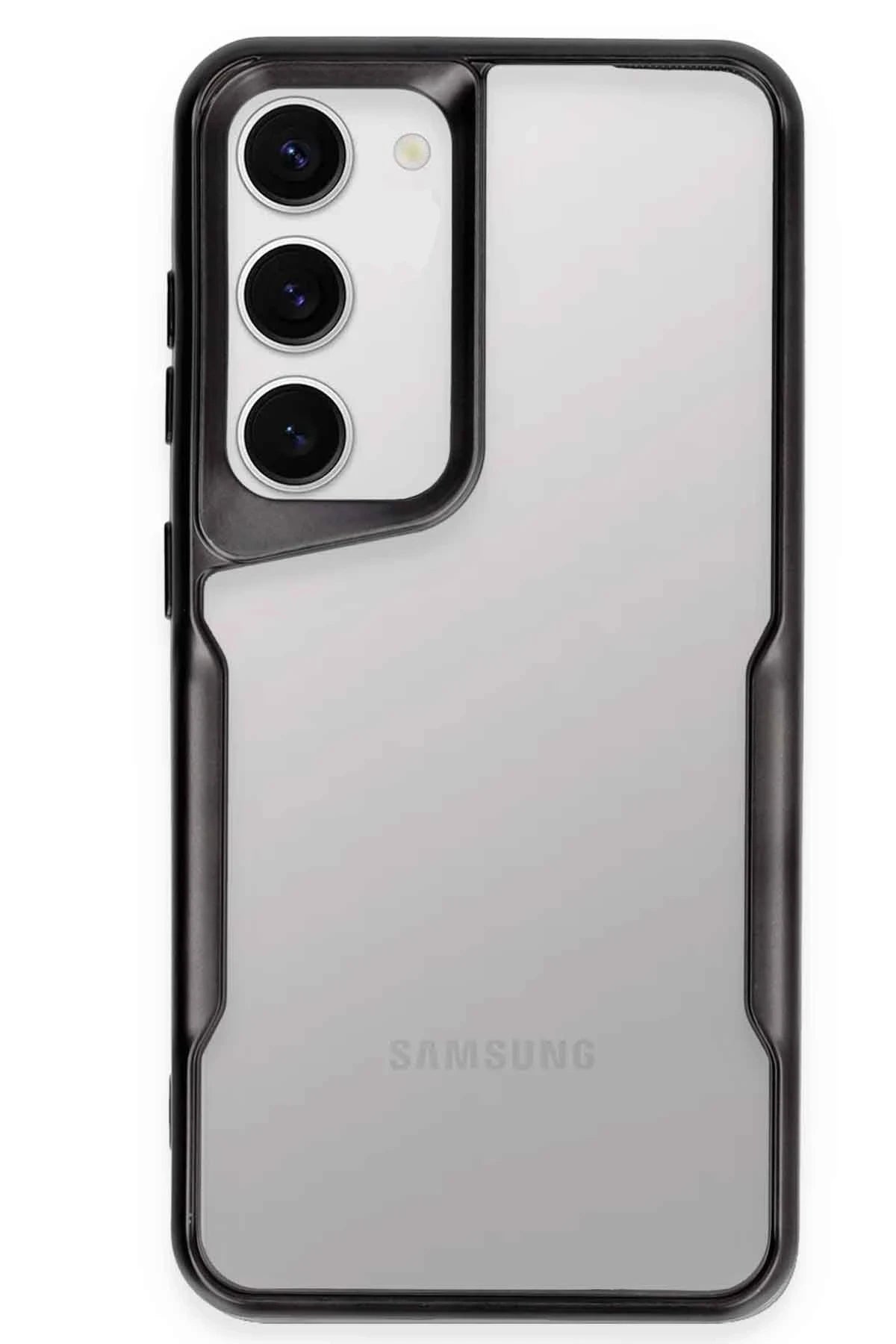 Newface Samsung Galaxy S23 Kılıf Boyi Silikon Kapak - Siyah