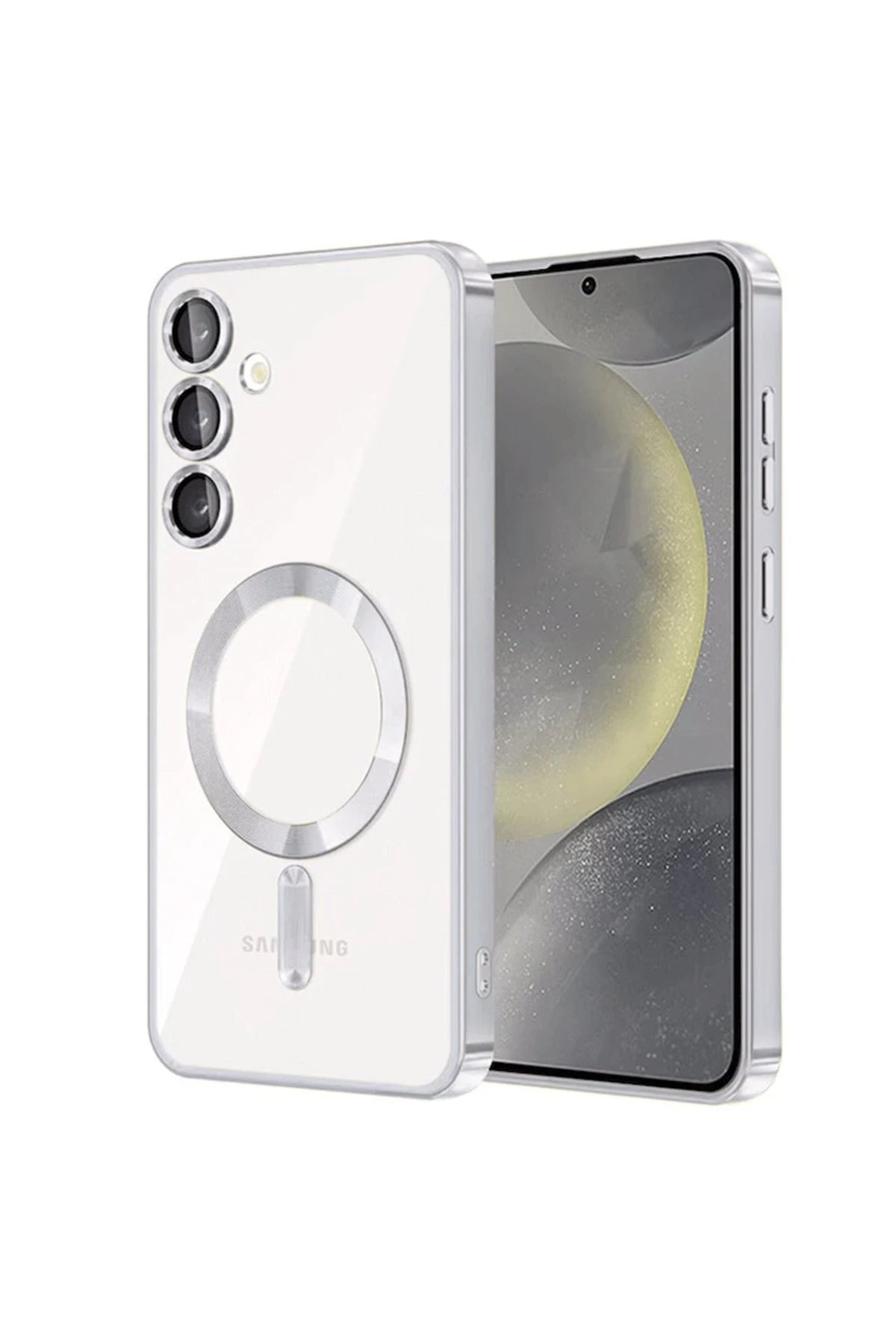Newface Samsung Galaxy S23 Kılıf Kross Magneticsafe Kapak - Titan Gri