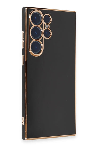 Newface Samsung Galaxy S23 Ultra Kılıf Volet Silikon - Siyah