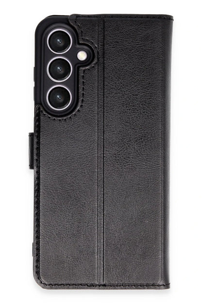 Newface Samsung Galaxy S24 FE Kılıf Trend S Plus Kapaklı Kılıf - Siyah