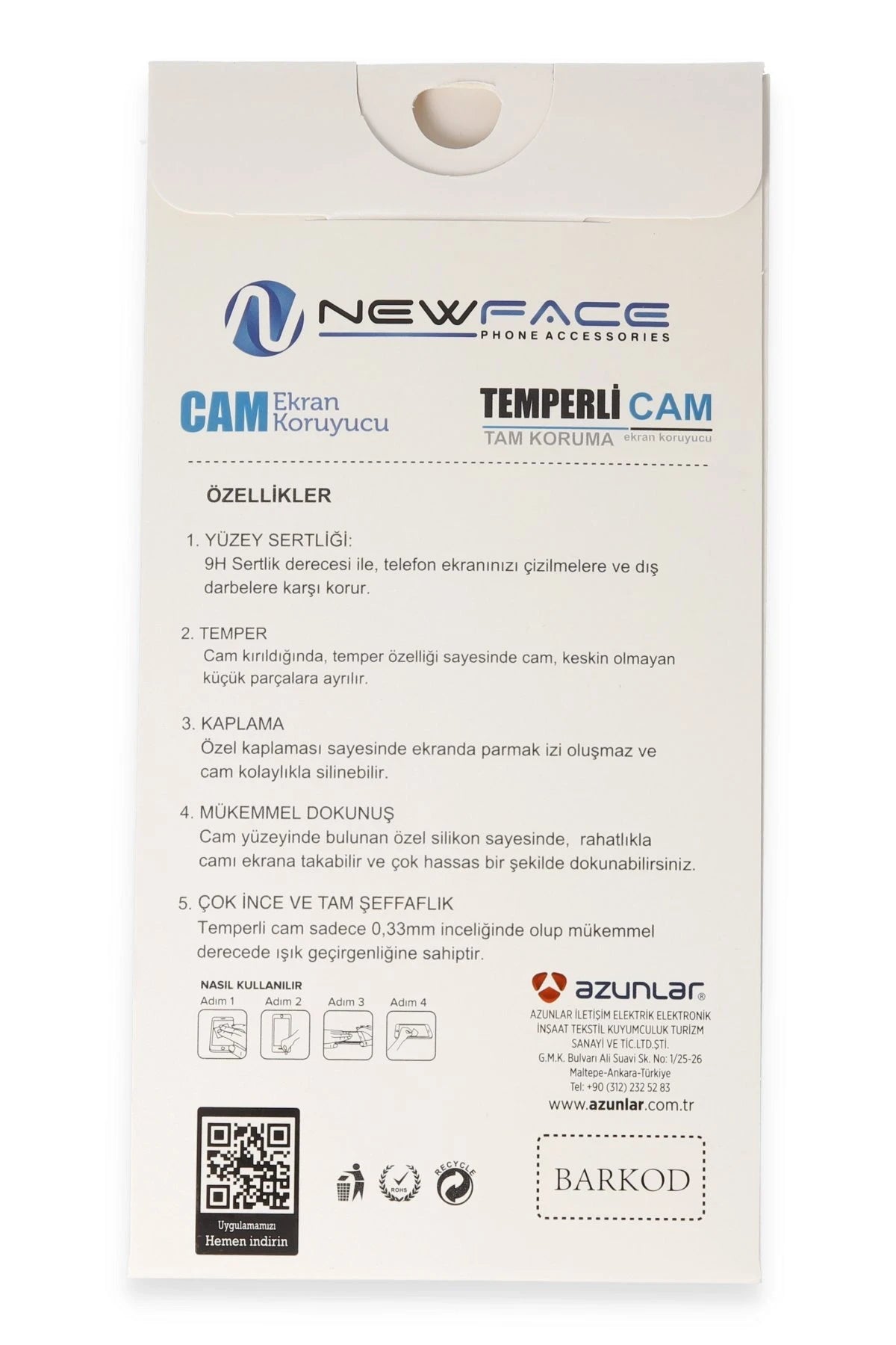 Newface Samsung Galaxy S24 Plus 3D Antistatik Cam Ekran Koruyucu
