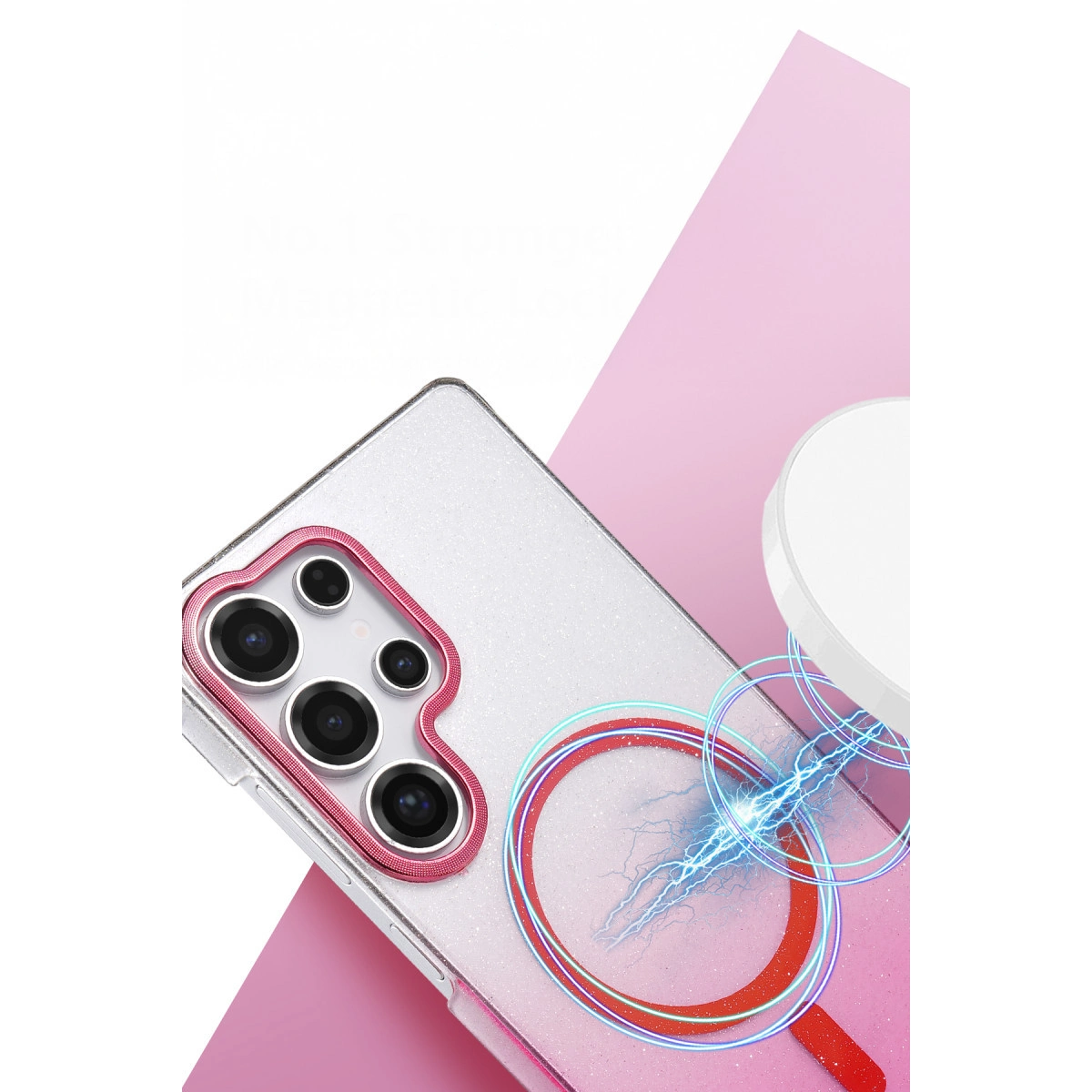 Samsung Galaxy S24 Ultra Glossy Magsafe Kapak - Mavi