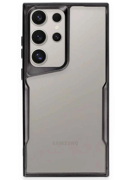 Newface Samsung Galaxy S24 Ultra Kılıf Boyi Silikon Kapak - Siyah