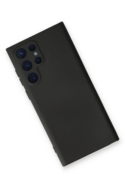 Newface Samsung Galaxy S24 Ultra Kılıf Nano içi Kadife Silikon - Siyah