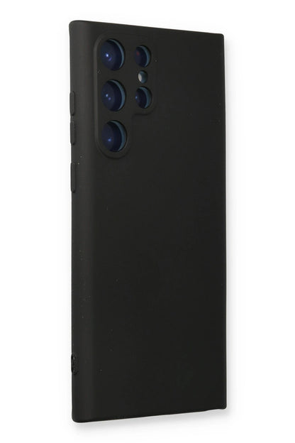 Newface Samsung Galaxy S24 Ultra Kılıf Nano içi Kadife Silikon - Siyah