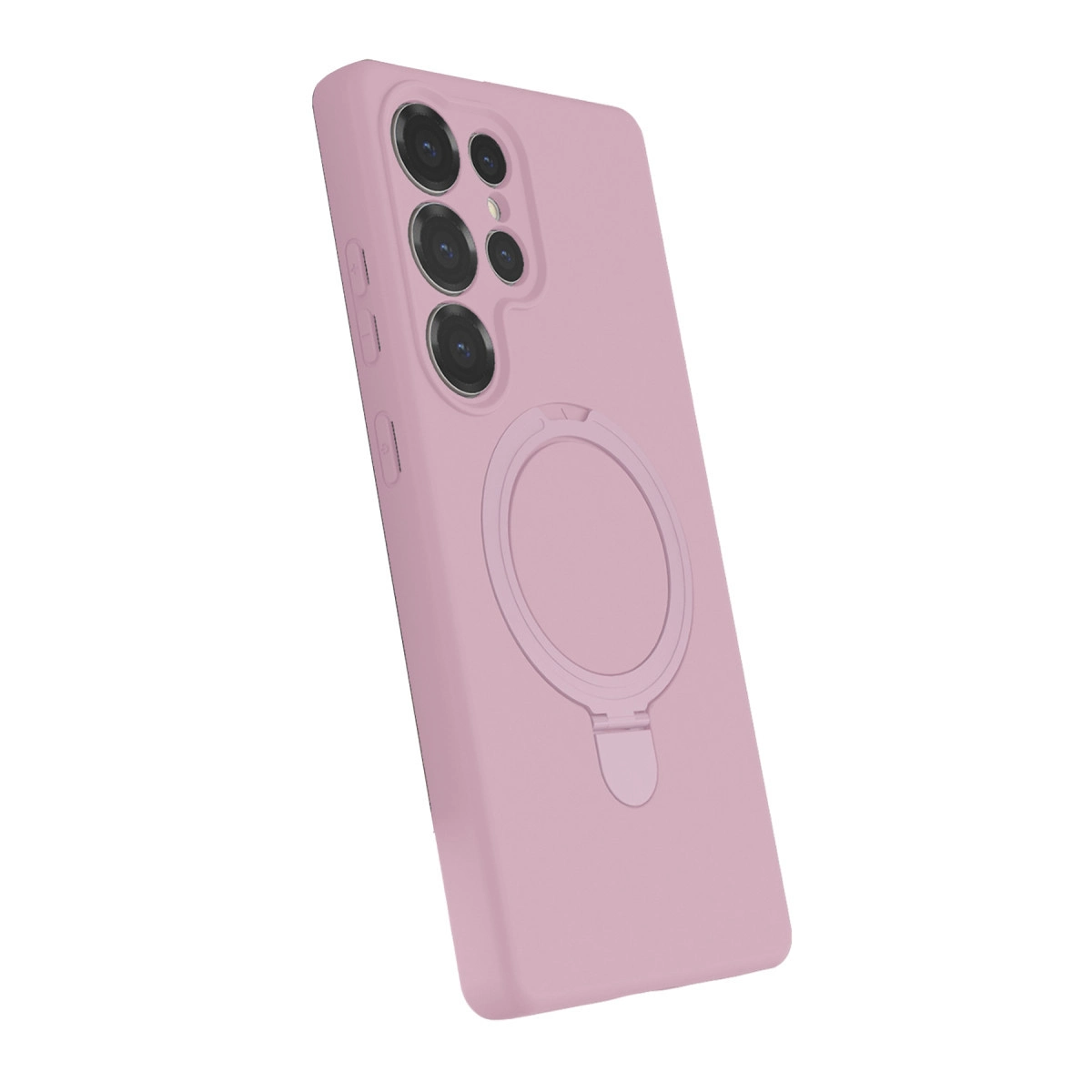Samsung Galaxy S25 Ultra Regal Magsafe Standlı Kapak - Açık Pembe