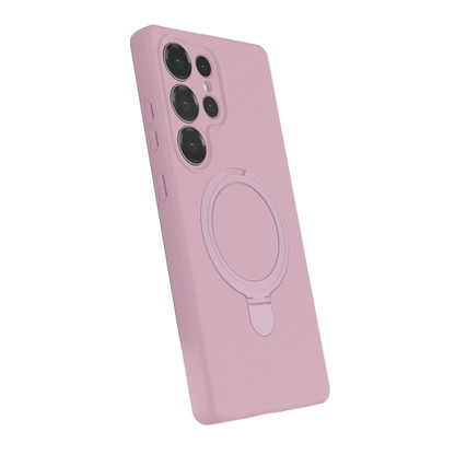 Samsung Galaxy S25 Ultra Regal Magsafe Standlı Kapak - Açık Pembe