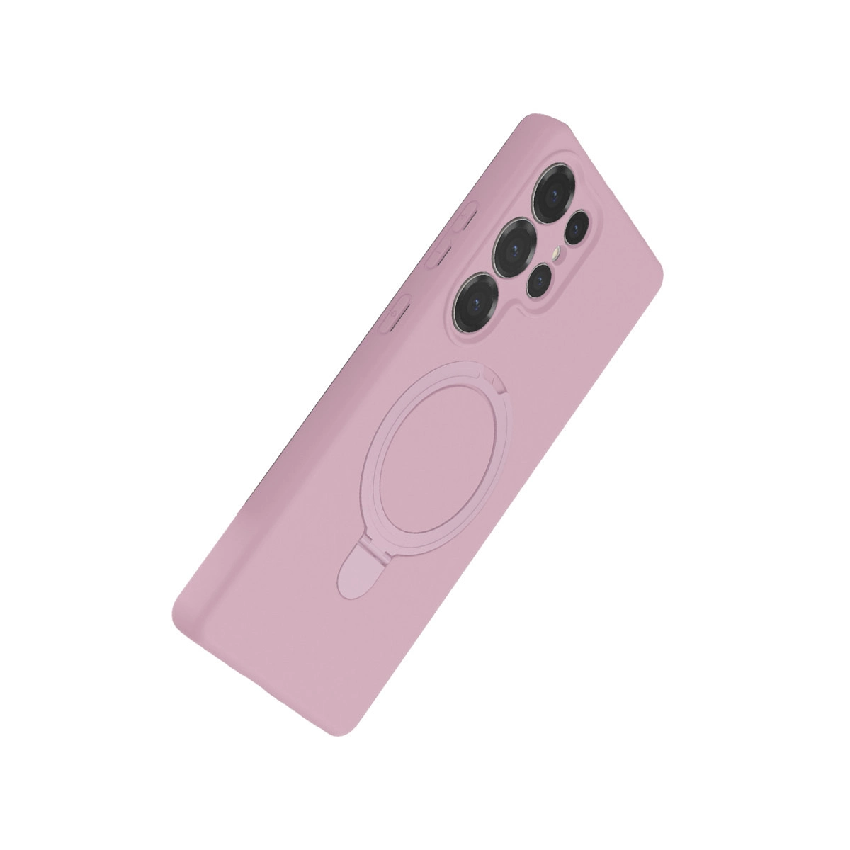 Samsung Galaxy S25 Ultra Regal Magsafe Standlı Kapak - Açık Pembe