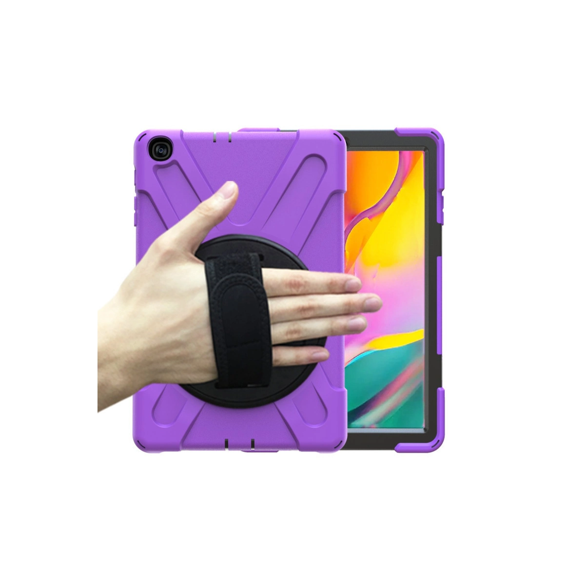 Newface Samsung Galaxy T510 Tab A 10.1 Kılıf Amazing Tablet Kapak - Mor