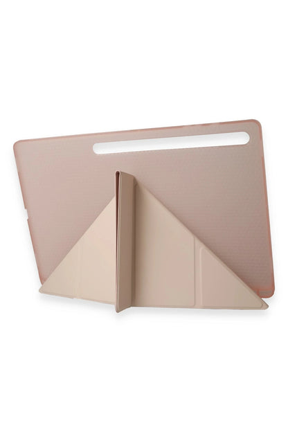 Newface Samsung Galaxy Tab A9 Kılıf Kalemlikli Mars Tablet Kılıfı - Rose Gold