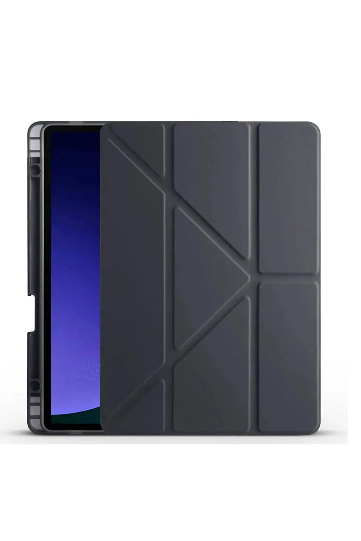 Newface Samsung Galaxy X610 Tab S9 FE Plus 12.4 Kılıf Kalemlikli Hugo Tablet Kılıfı - Siyah