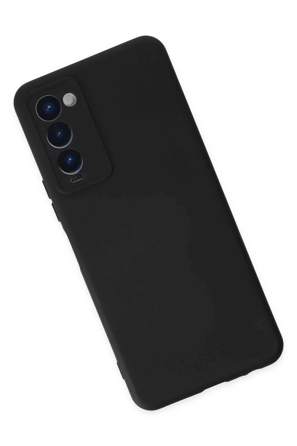 Newface Tecno Camon 18 Kılıf Nano içi Kadife Silikon - Siyah