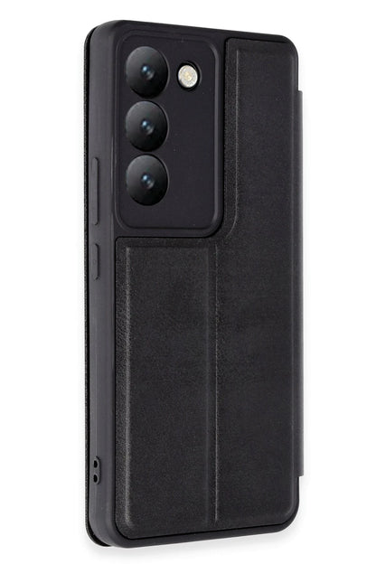 Newface Vivo V30 Lite 4G Kılıf Flip Cover - Siyah