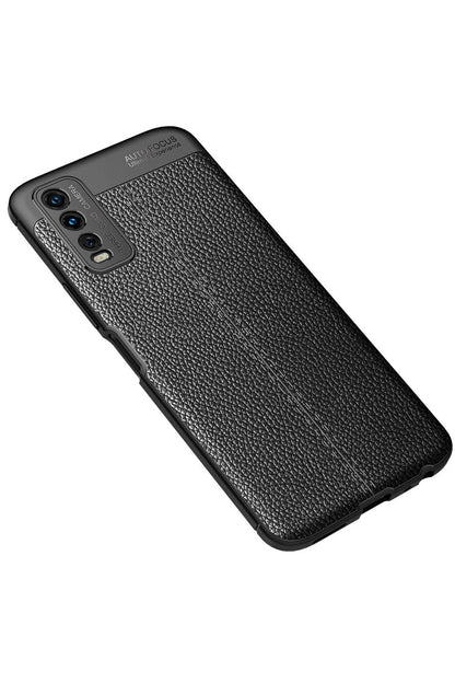Newface Vivo Y11S Kılıf Auto Focus Kapak - Siyah