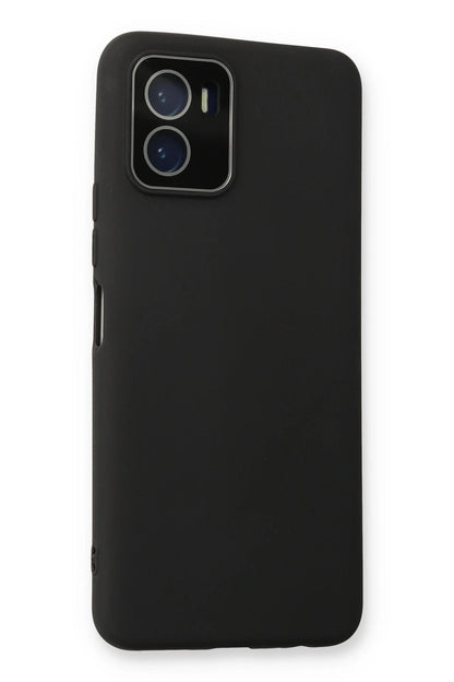 Newface Vivo Y15S Kılıf Lansman Glass Kapak - Siyah