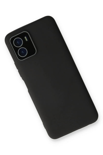 Newface Vivo Y15S Kılıf Lansman Glass Kapak - Siyah