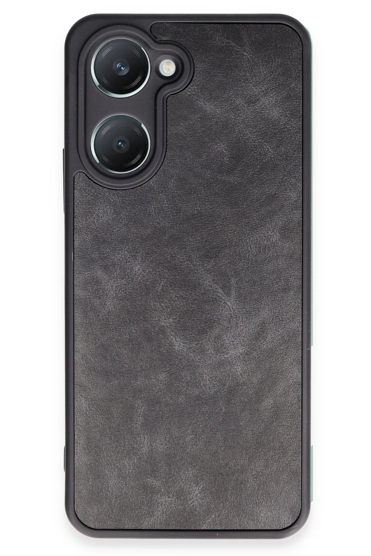 Newface Vivo Y18 Kılıf Aras Deri Kapak - Siyah