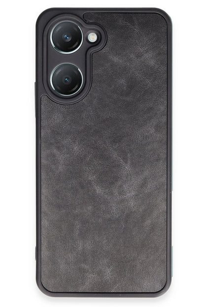 Newface Vivo Y18 Kılıf Aras Deri Kapak - Siyah