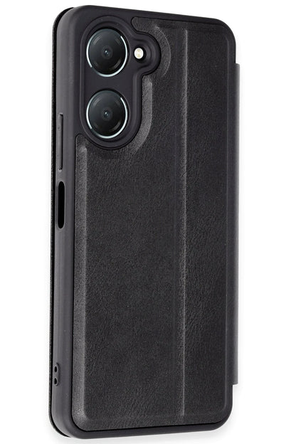 Newface Vivo Y18 Kılıf Flip Cover - Siyah