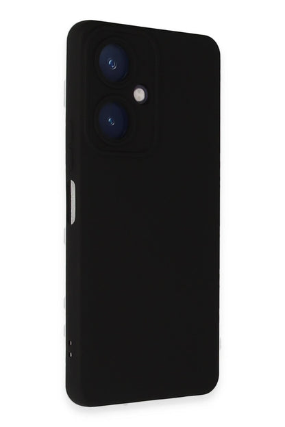 Newface Vivo Y27 Kılıf Nano içi Kadife Silikon - Siyah