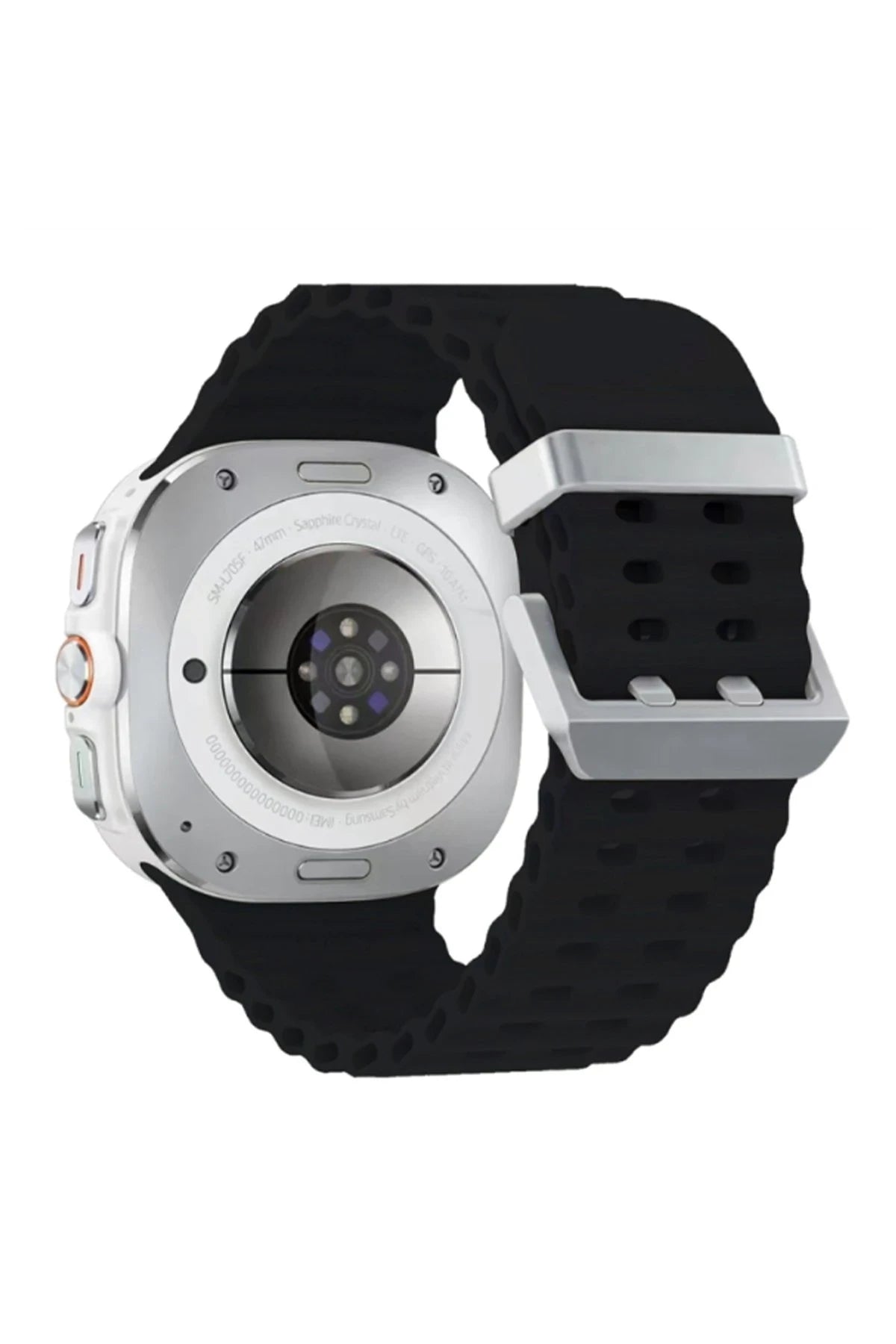 Newface Watch 7 Ultra KR417 Rug Silikon Kordon - Siyah
