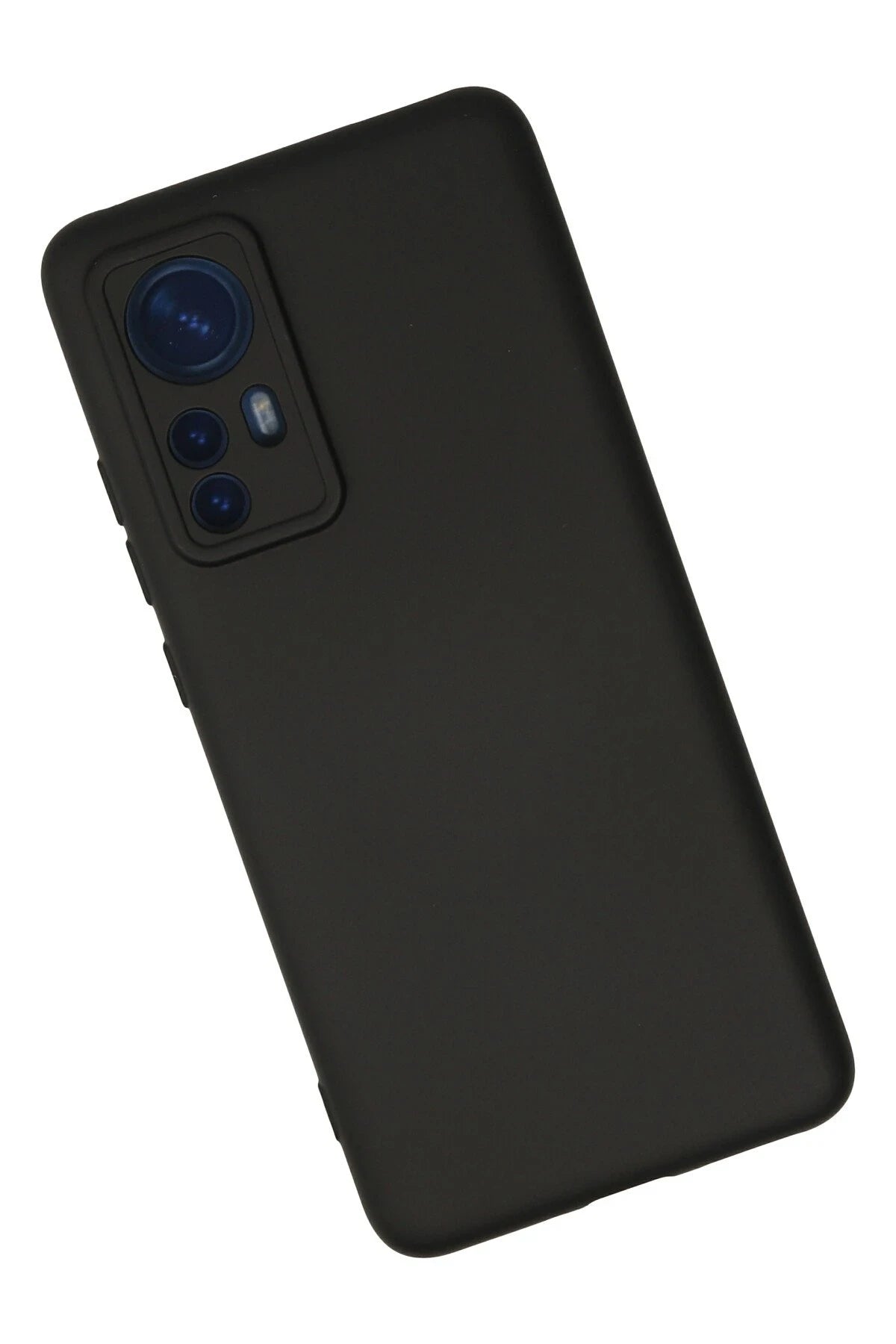 Newface Xiaomi Mi 12 Kılıf Nano içi Kadife Silikon - Siyah