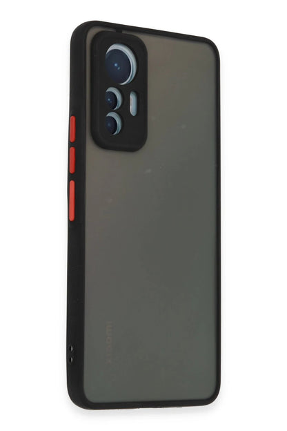 Newface Xiaomi Mi 12 Lite Kılıf Montreal Silikon Kapak - Siyah