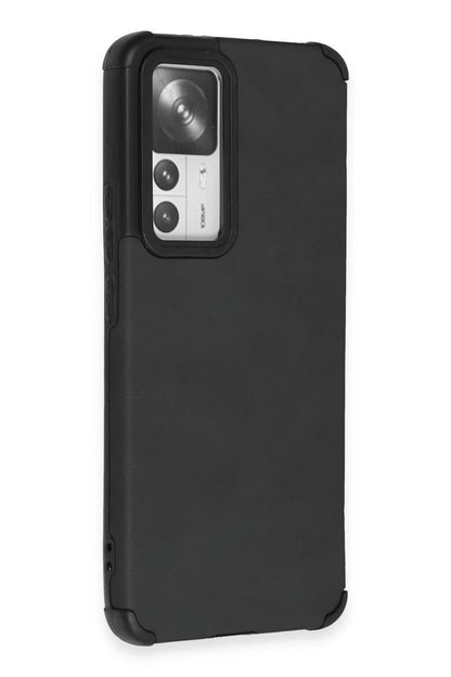 Newface Xiaomi Mi 12T Kılıf Loop Deri Silikon - Siyah