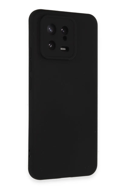 Newface Xiaomi Mi 13 Kılıf Nano içi Kadife Silikon - Siyah