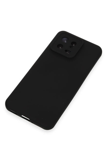 Newface Xiaomi Mi 13 Kılıf Nano içi Kadife Silikon - Siyah