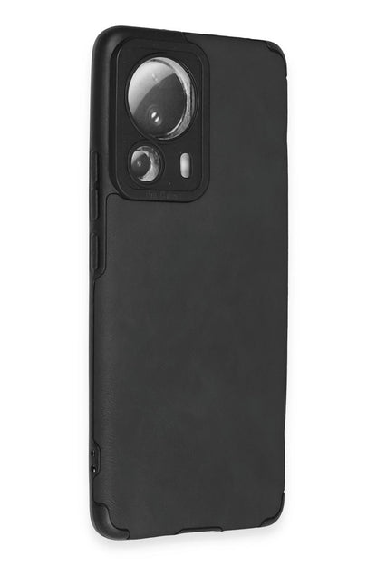Newface Xiaomi Mi 13 Lite Kılıf Loop Deri Silikon - Siyah