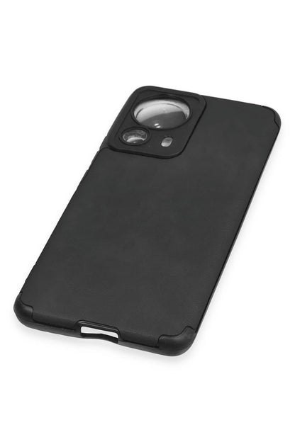 Newface Xiaomi Mi 13 Lite Kılıf Loop Deri Silikon - Siyah
