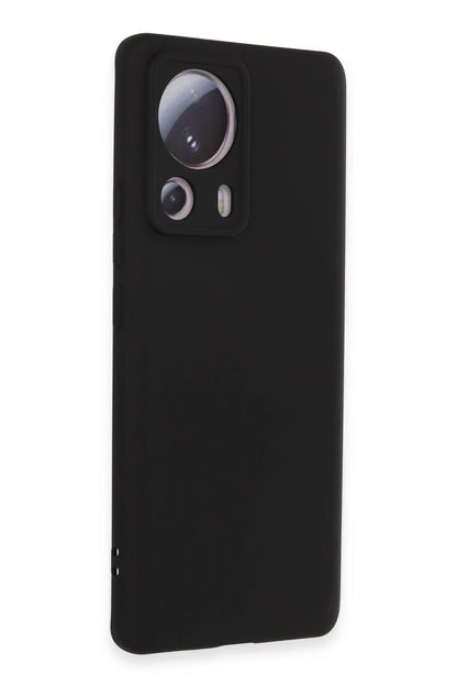 Newface Xiaomi Mi 13 Lite Kılıf Nano içi Kadife Silikon - Siyah