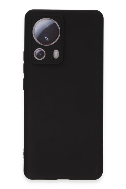 Newface Xiaomi Mi 13 Lite Kılıf Nano içi Kadife Silikon - Siyah