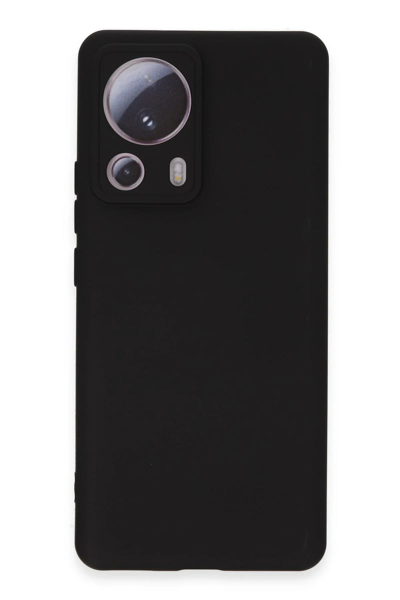 Newface Xiaomi Mi 13 Lite Kılıf Nano içi Kadife Silikon - Siyah