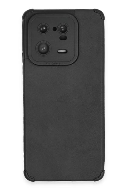 Newface Xiaomi Mi 13 Pro Kılıf Loop Deri Silikon - Siyah