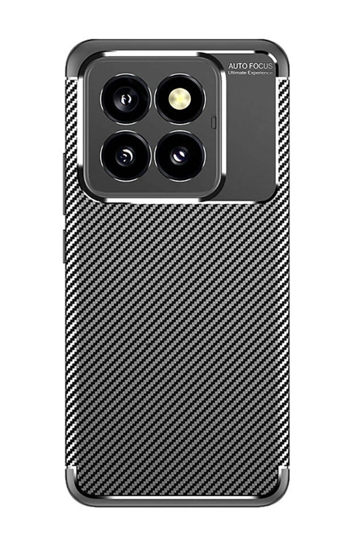 Newface Xiaomi Mi 14T Pro Kılıf Auto Focus Karbon Kapak - Siyah