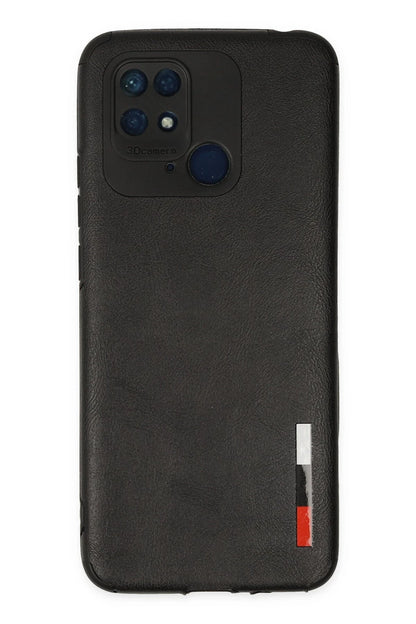 Newface Xiaomi Redmi 10C Kılıf Loop Deri Silikon - Siyah