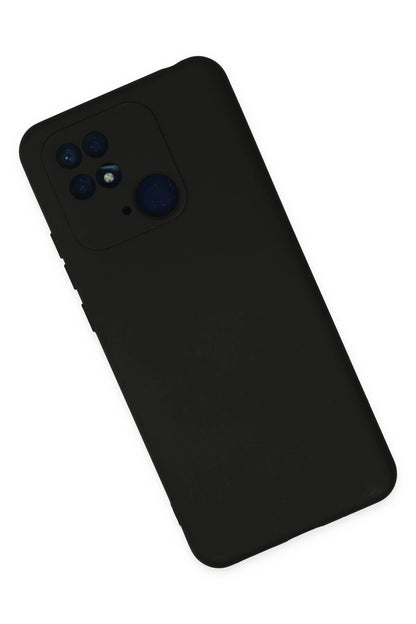 Newface Xiaomi Redmi 10C Kılıf Nano içi Kadife Silikon - Siyah