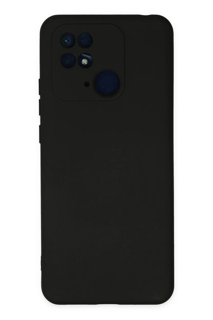 Newface Xiaomi Redmi 10C Kılıf Nano içi Kadife Silikon - Siyah