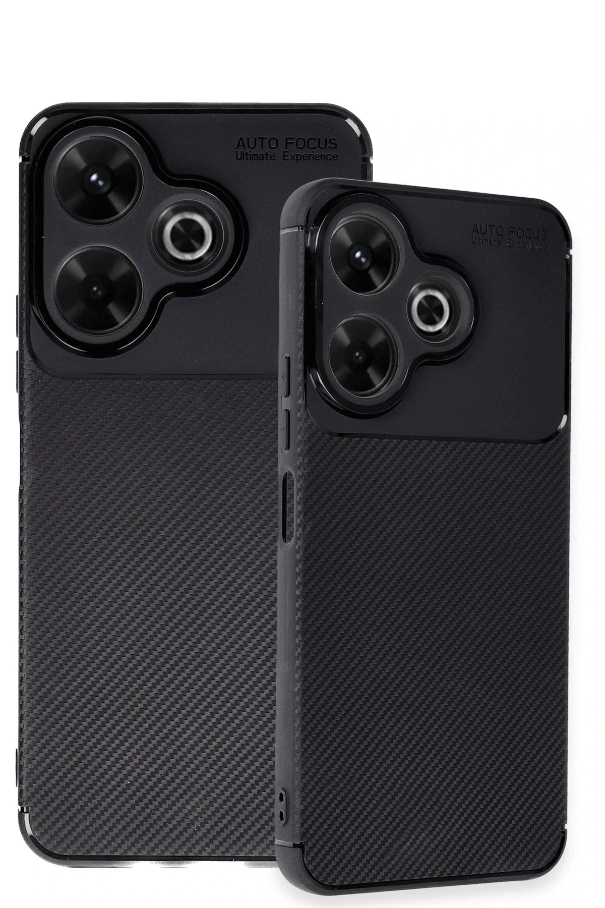 Newface Xiaomi Redmi 13 4G Kılıf Auto Focus Karbon Kapak - Siyah