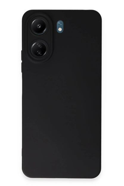 Newface Xiaomi Redmi 13C Kılıf Nano içi Kadife Silikon - Siyah