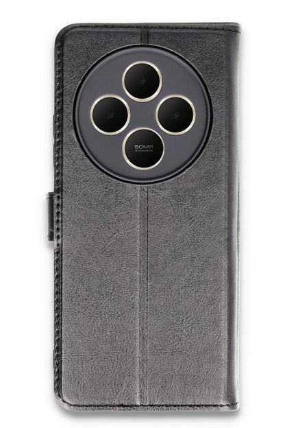 Newface Xiaomi Redmi 14C Kılıf Trend S Plus Kapaklı Kılıf - Siyah