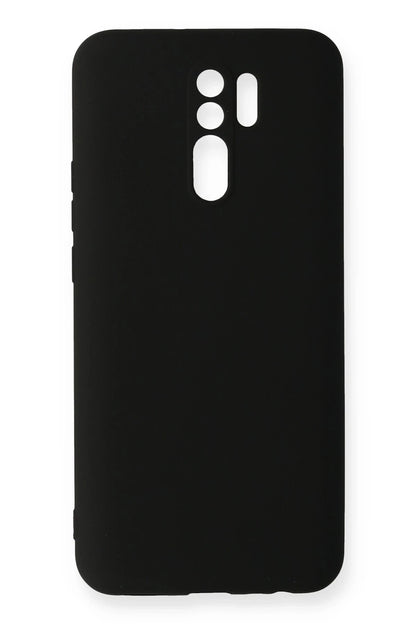 Newface Xiaomi Redmi 9 Kılıf Nano içi Kadife Silikon - Siyah