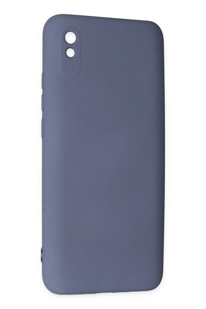 Newface Xiaomi Redmi 9A Kılıf Nano içi Kadife Silikon - Gri